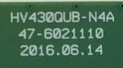 T-CON PARA TV ATYME / NUMERO DE PARTE 44-97712630 / 47-6021110 / PANEL HV430QUB-N4A / DISPLAY HV430QUB-N4A / MODELO 430AM7UD - Imagen 3